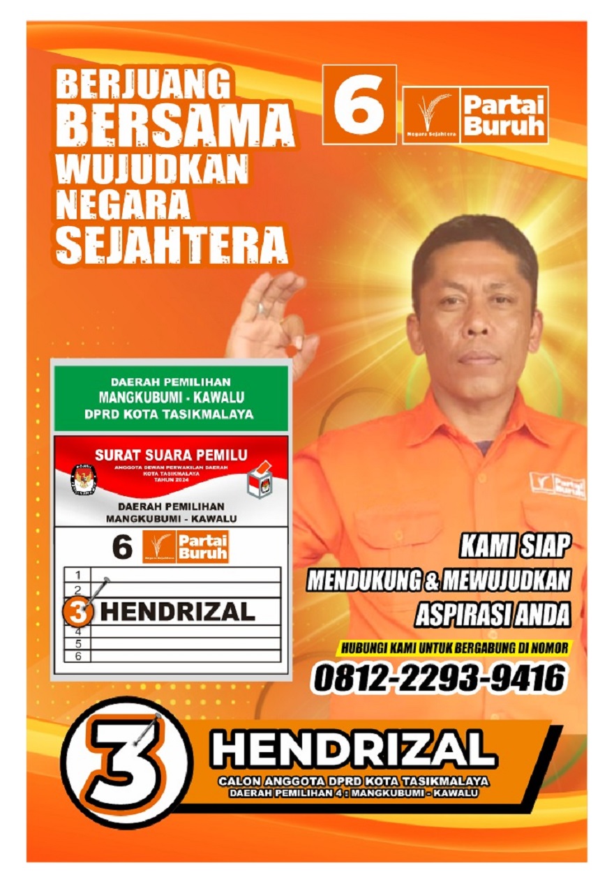 Hendrizal No Urut 3 Dapil 4 Kota Tasikmalaya : Pemilih Pemula Perlu Memahami Politik, Agar Hak Pilih Disalurkan Sesuai Hati Nurani